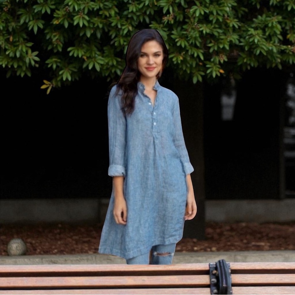 CP Shades cotton linen tunic size medium, excellent condition!